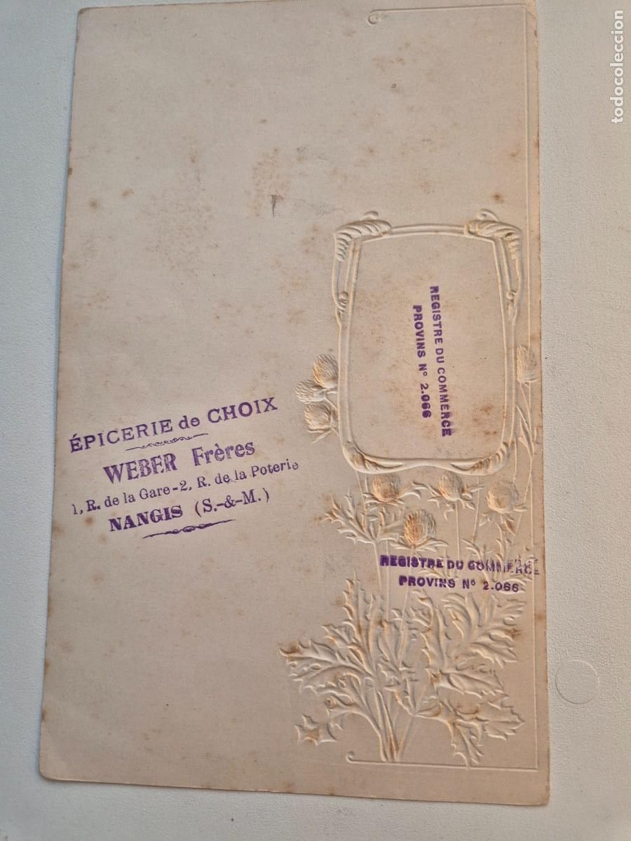 Coleccionismo: Menu lefevre &uacute;tile frances - Foto 3