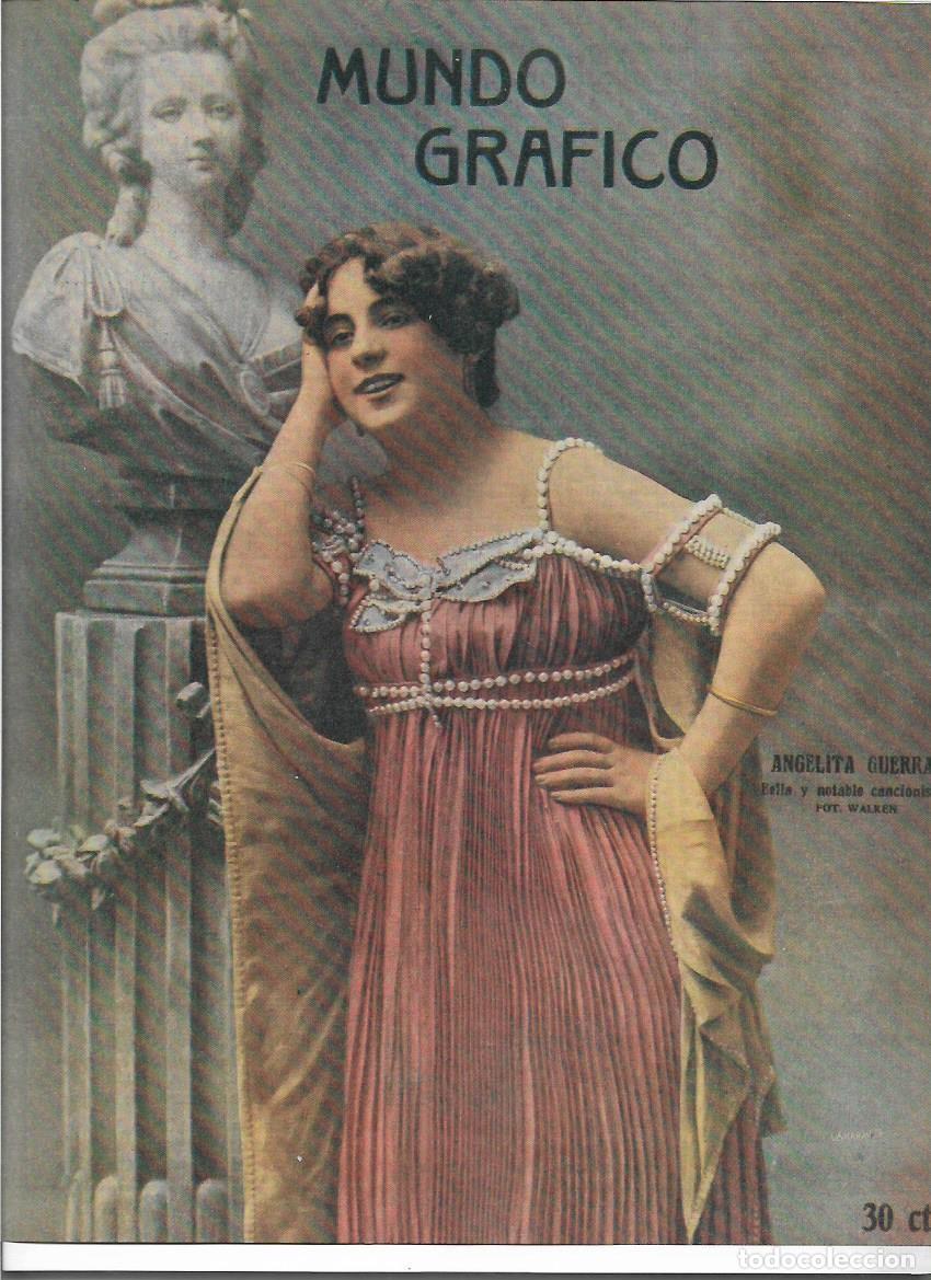 Collezionismo: A&Ntilde;O 1919 RECORTE PRENSA ANGELITA GUERRA ARTISTA CANTANTE CANCIONISTA FOTOGRAFIA WALKEN