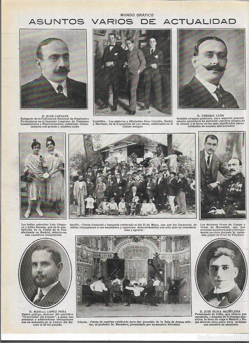 Coleccionismo: A&Ntilde;O 1919 RECORTE PRENSA MANRESA MEDICINA DOCTOR GRESA DE CAMPS DE MIRAMBELL GRIPE PONT DE VILUMARA