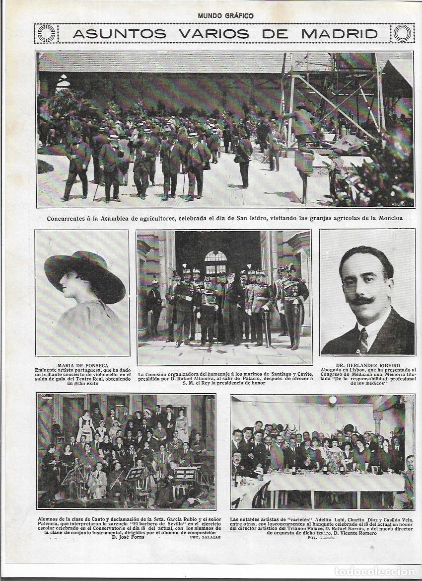 Coleccionismo: A&Ntilde;O 1919 RECORTE PRENSA MUSICA ALUMNOS CLASE CANTO Y DECLAMACION SRTA GARCIA RUBIO Y SR PALENCIA