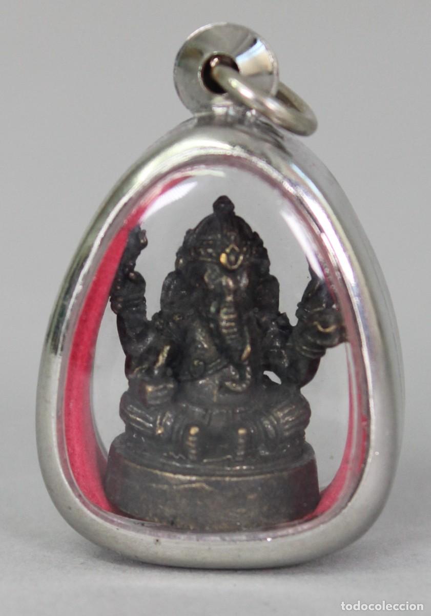 Coleccionismo: Amuleto Hind&uacute; Ganesha Tailand&eacute;s Thai Lat&oacute;n siglo XX