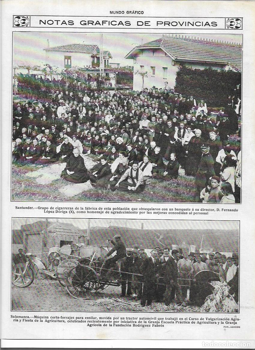 Coleccionismo: A&Ntilde;O 1919 RECORTE PRENSA SANTANDER CIGARRERAS FABRICA HOMENAJE A SU DIRECTOR FERNANDO LOPEZ DORIGA