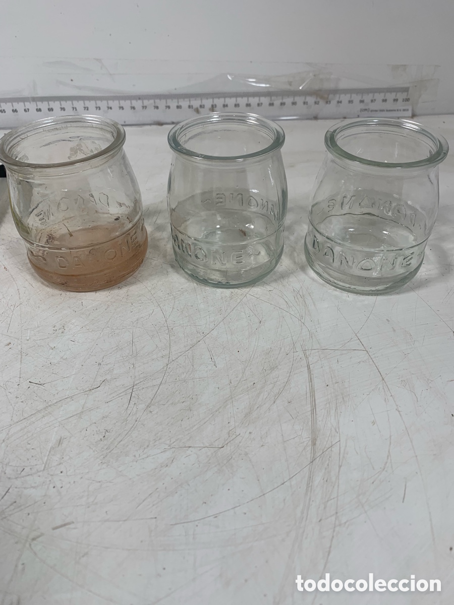 Coleccionismo: 01_antigios vasos de cristal de Danone - Foto 1