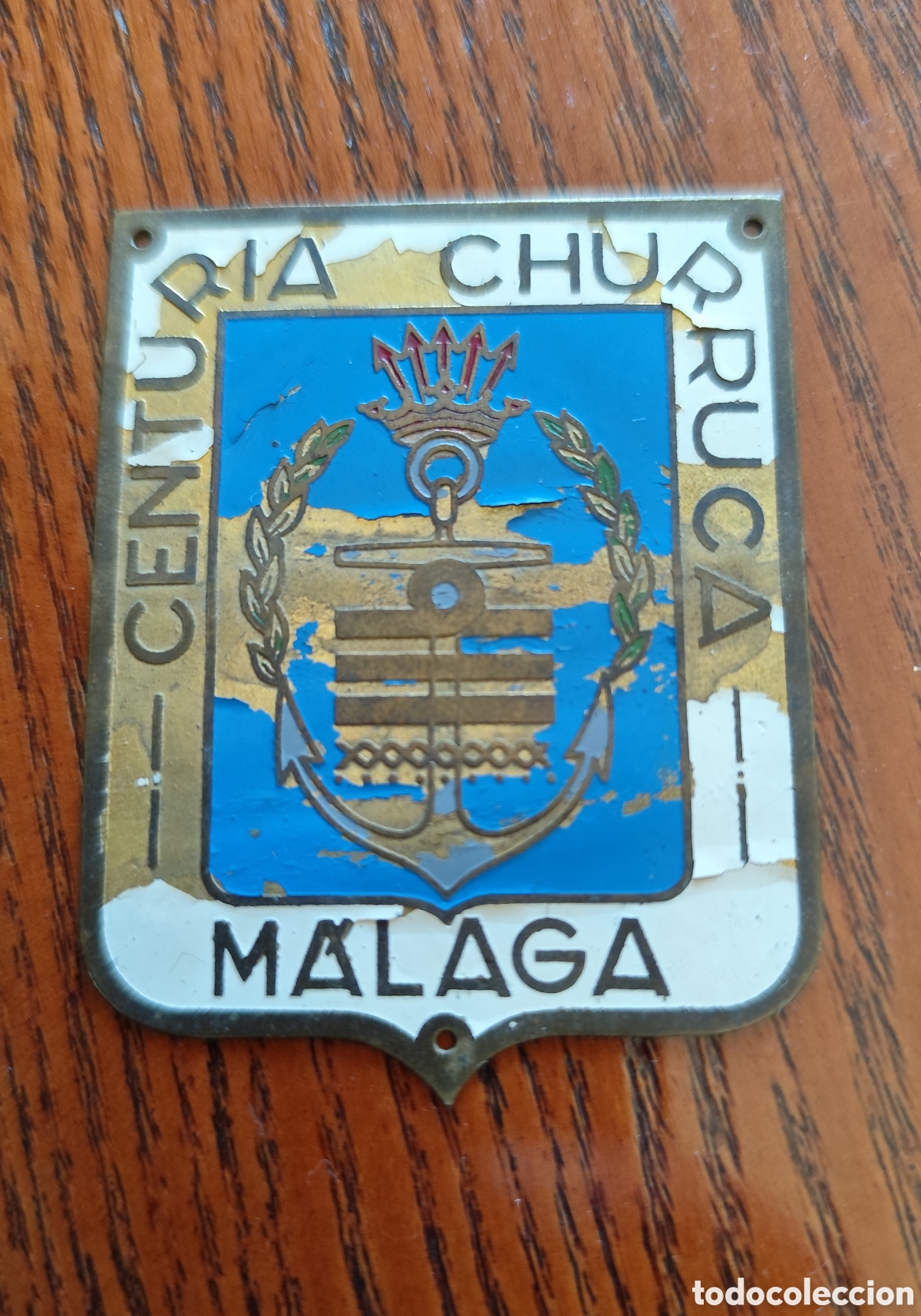 Coleccionismo: ANTIGUA PLACA CENTURIA CHURRUCA - FRENTE JUVENTUDES - FALANGE