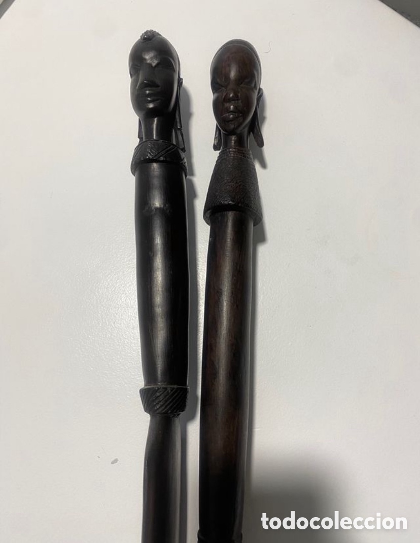 Coleccionismo: Lanzas africanas talladas - Foto 2