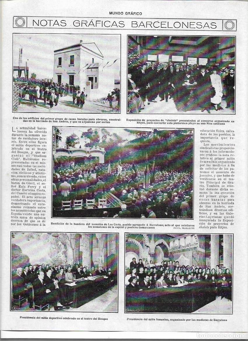 Sammelleidenschaft Papier: A&Ntilde;O 1919 RECORTE PRENSA BARCELONA BENDICION DE LA BANDERA DEL SOMATEN DE LES CORTS