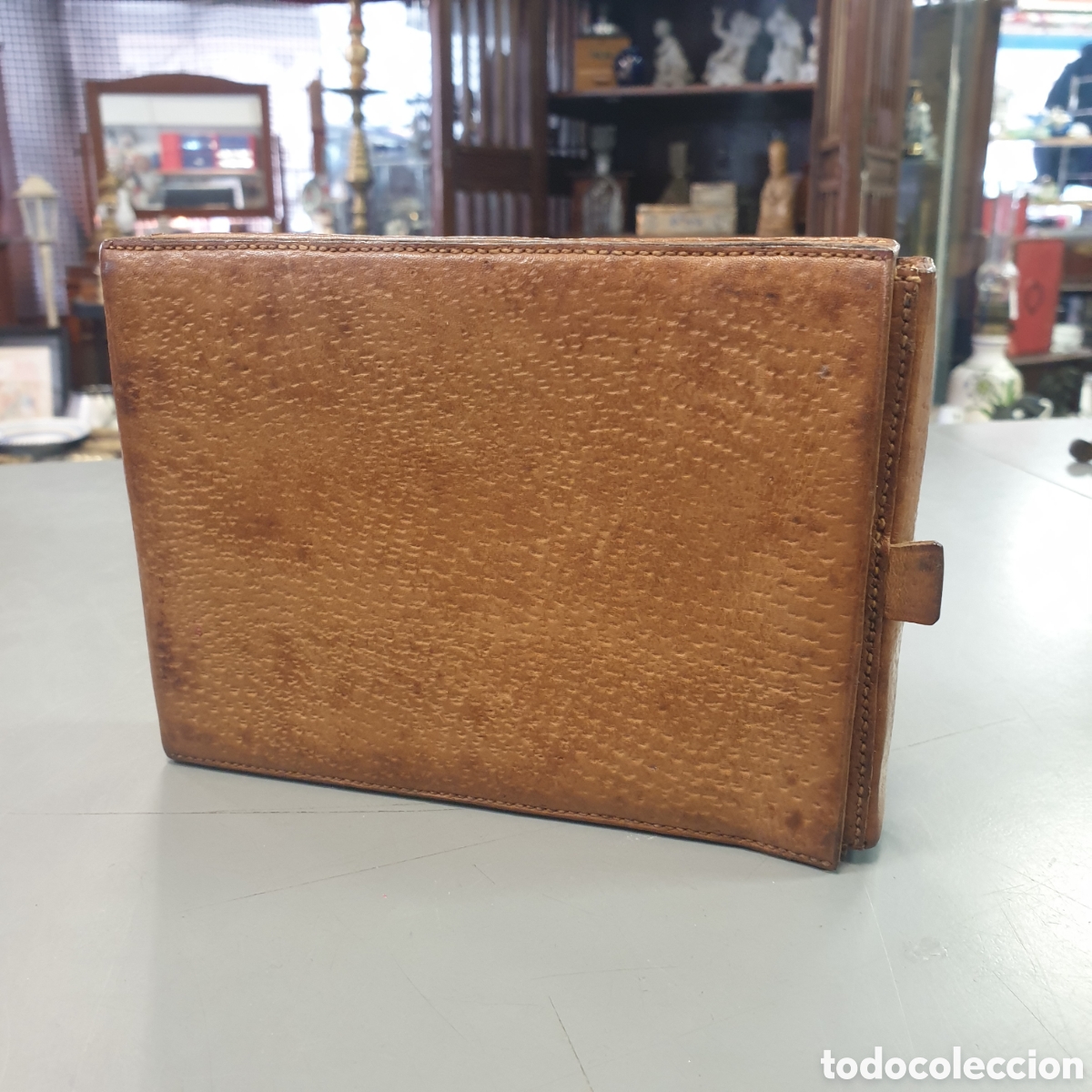 Coleccionismo: Caja para puros en piel - Foto 1