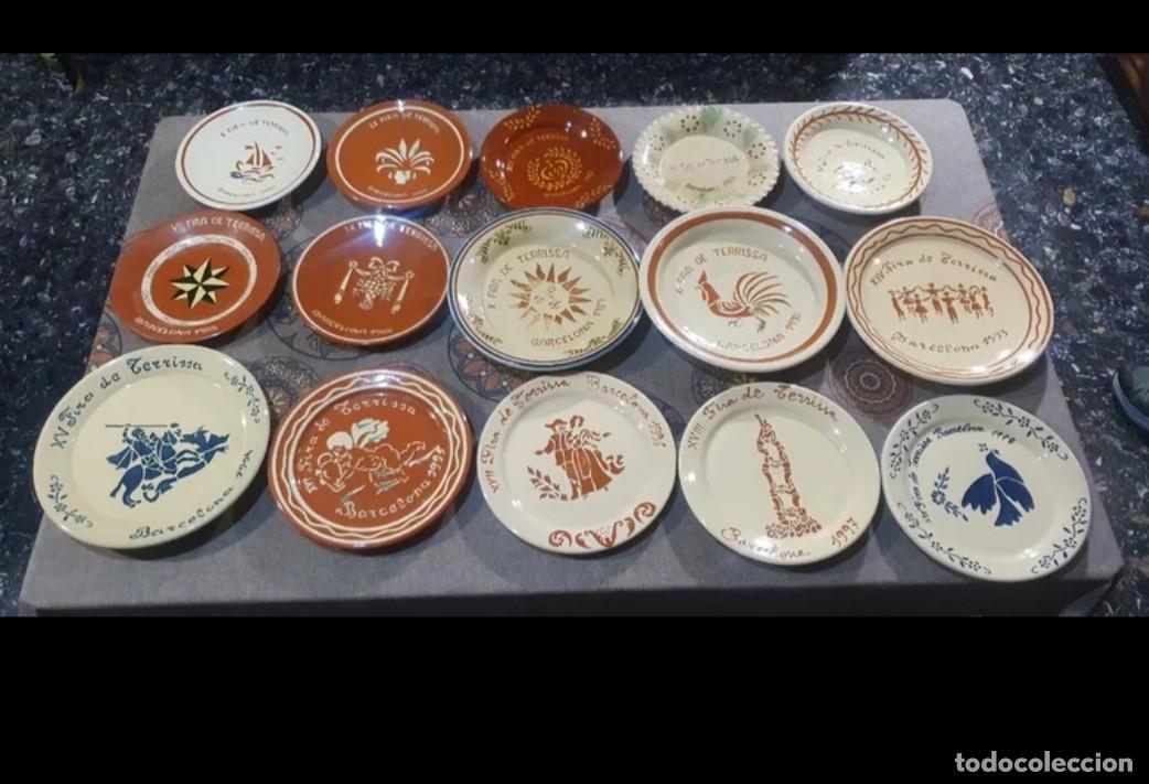 Coleccionismo: Lote de Platos cer&aacute;micos esmaltado de los 80 - Foto 1