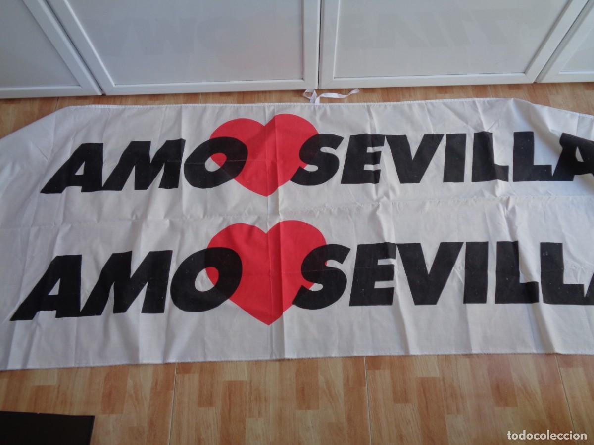 Sammeln: PARTIDO ANDALUCISTA DE ROJAS-MARCOS : PANCARTA DE LA MUNICIPALES A&Ntilde;OS 90 ( &uml;AMO SEVILLA &uml; )