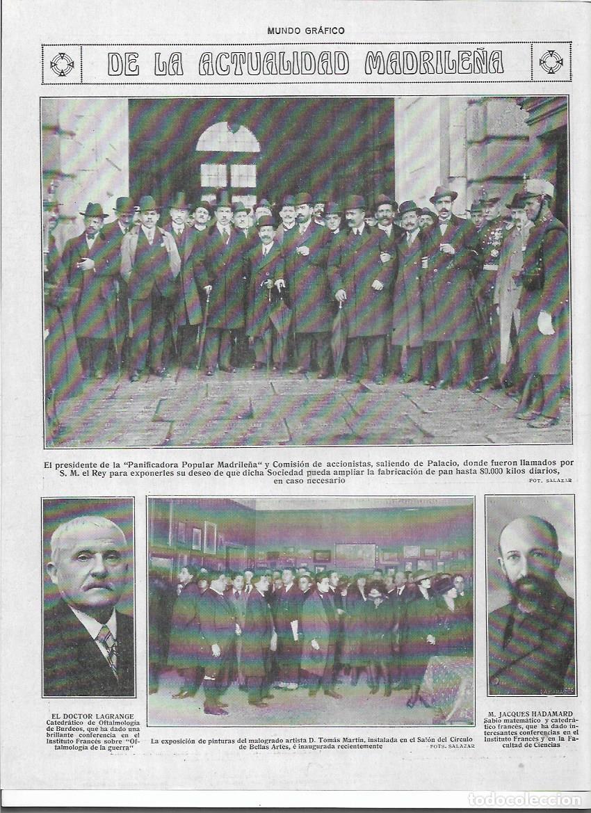 Colecionismo: A&Ntilde;O 1919 RECORTE PRENSA MADRID PINTURA INAUGURACION EXPOSICION PINTOR TOMAS MARTIN