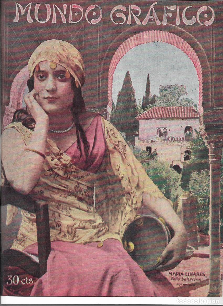 Colecionismo: A&Ntilde;O 1920 RECORTE PRENSA MARIA LINARES ARTISTA BAILARINA FOTOGRAFIA WALKEN