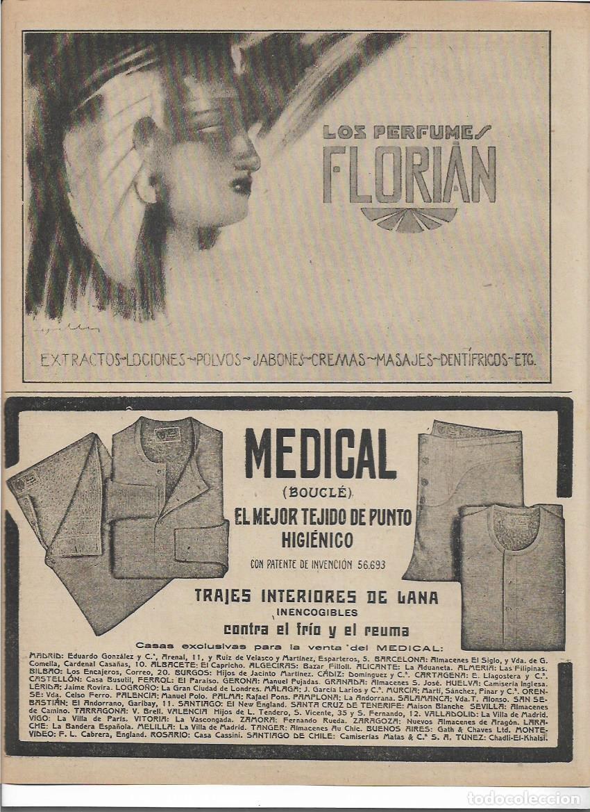 Collectionnisme: A&Ntilde;O 1920 RECORTE PRENSA PUBLICIDAD PERFUMES FLORIAN COSMETICA DENTIFRICO JABON CREMA
