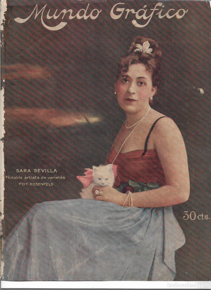 Colecionismo: A&Ntilde;O 1920 RECORTE PRENSA SARA SEVILLA ARTISTA DE VARIETES FOTOGRAFIA ROSENFELD
