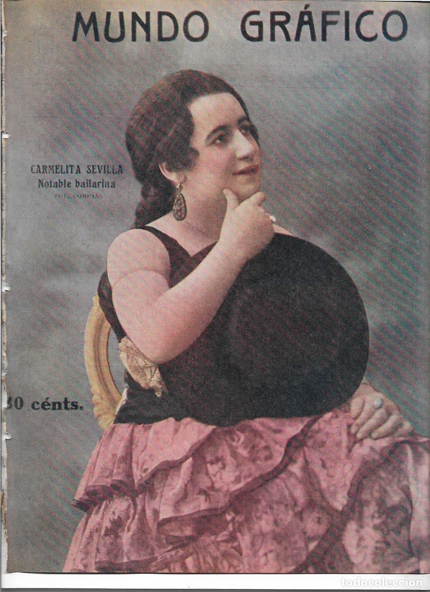 Colecionismo: A&Ntilde;O 1920 RECORTE PRENSA CARMELITA SEVILLA ARTISTA BAILARINA FOTOGRAFIA COMPA&Ntilde; COMPANY