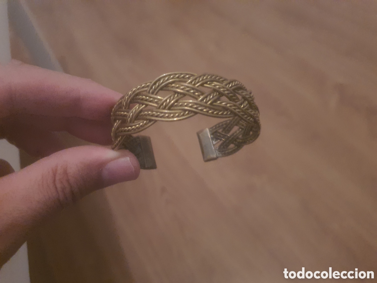 Coleccionismo: Preciosa pulsera o brazalete tipo vikingo vintage de cobre