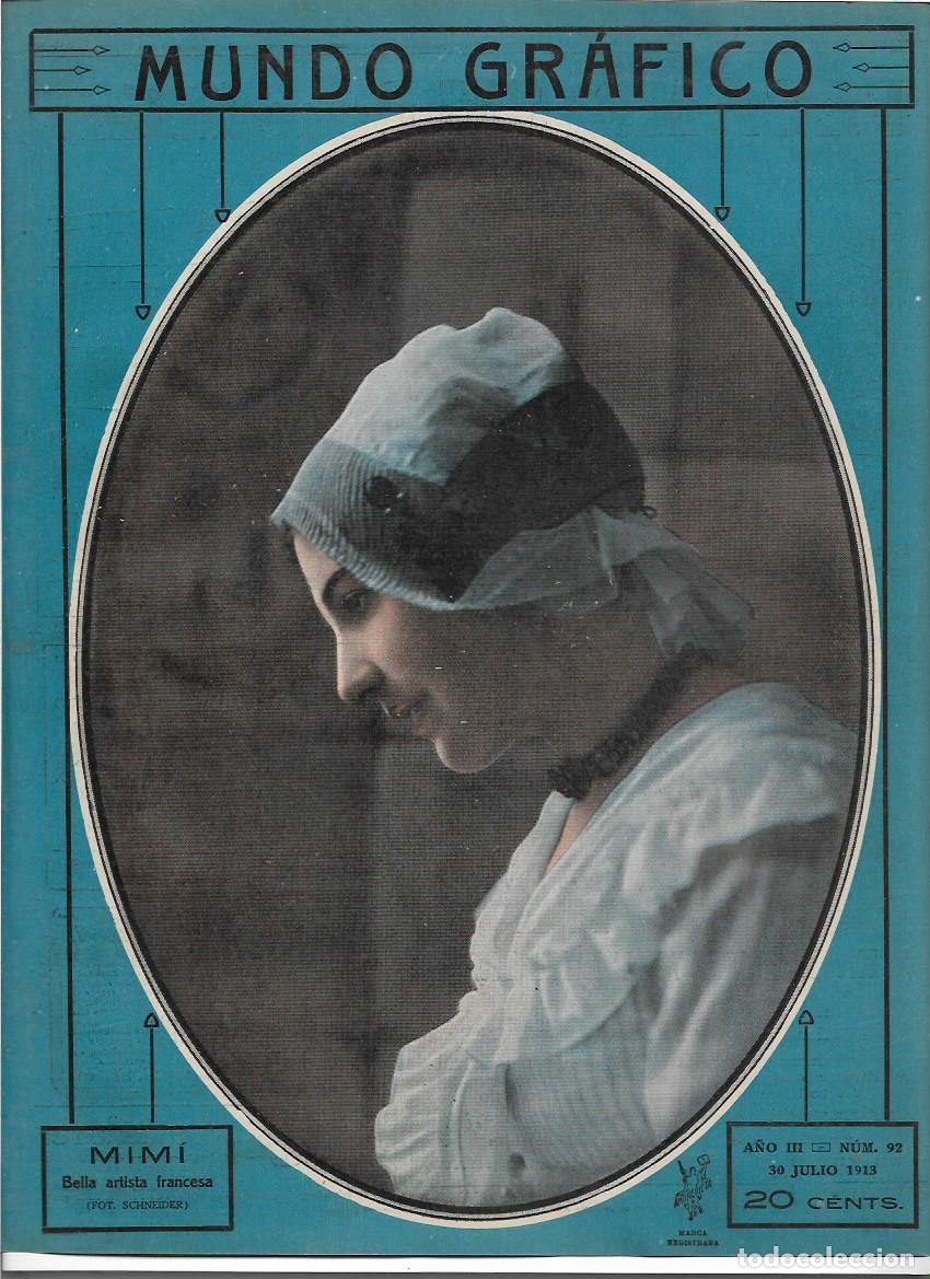 Collectionnisme: A&Ntilde;O 1913 RECORTE PRENSA MIMI ARTISTA FRANCESA FOTOGRAFIA SCHENEIDER