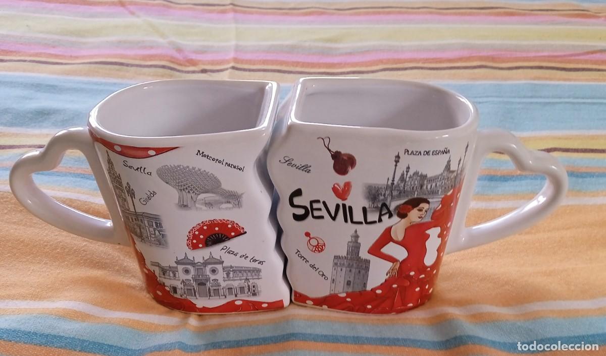 Coleccionismo: JUEGO TAZAS TU Y YO-RECUERDO DE SEVILLA
