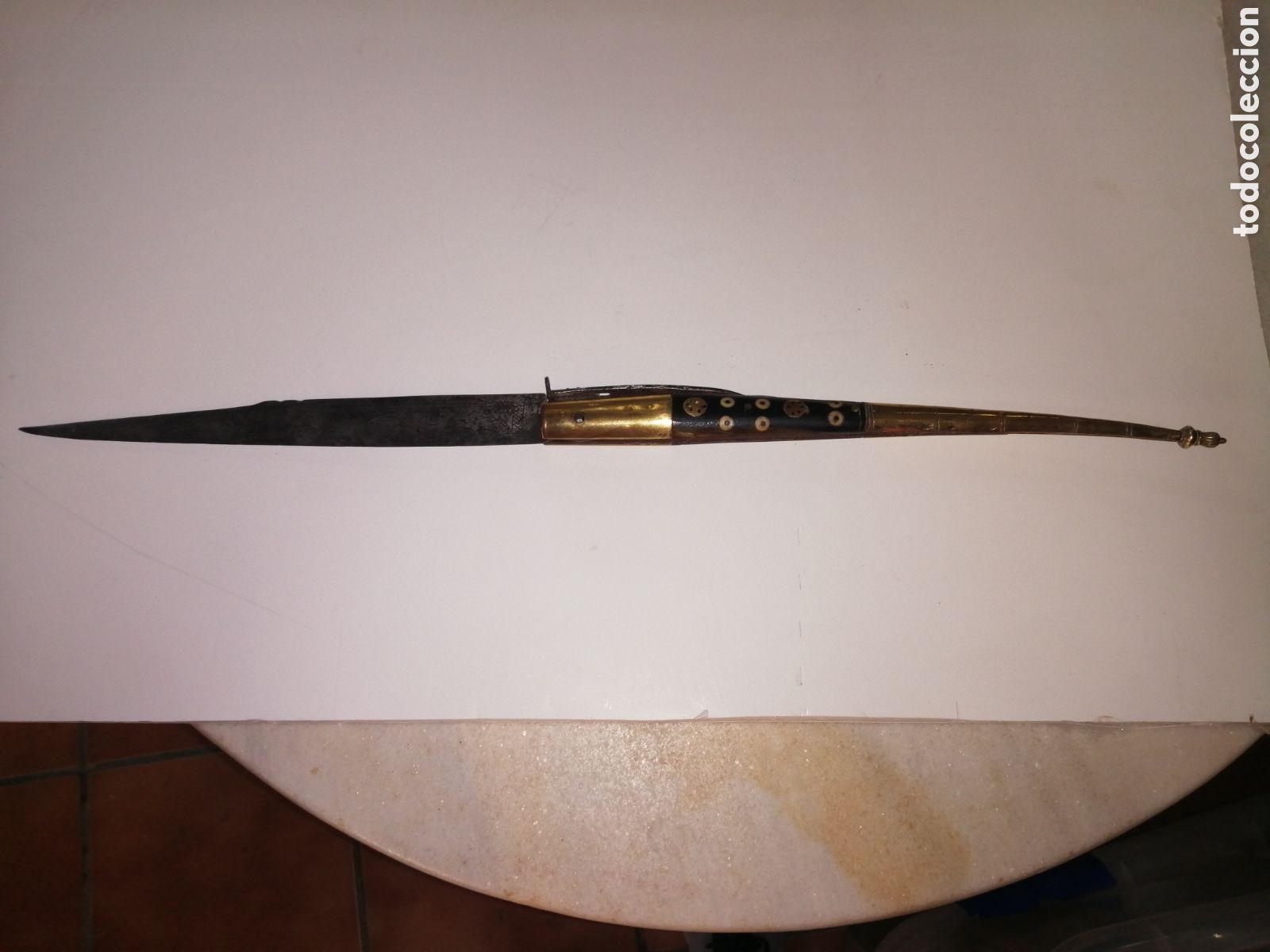 Coleccionismo: Antigua navaja malague&ntilde;a - Foto 2