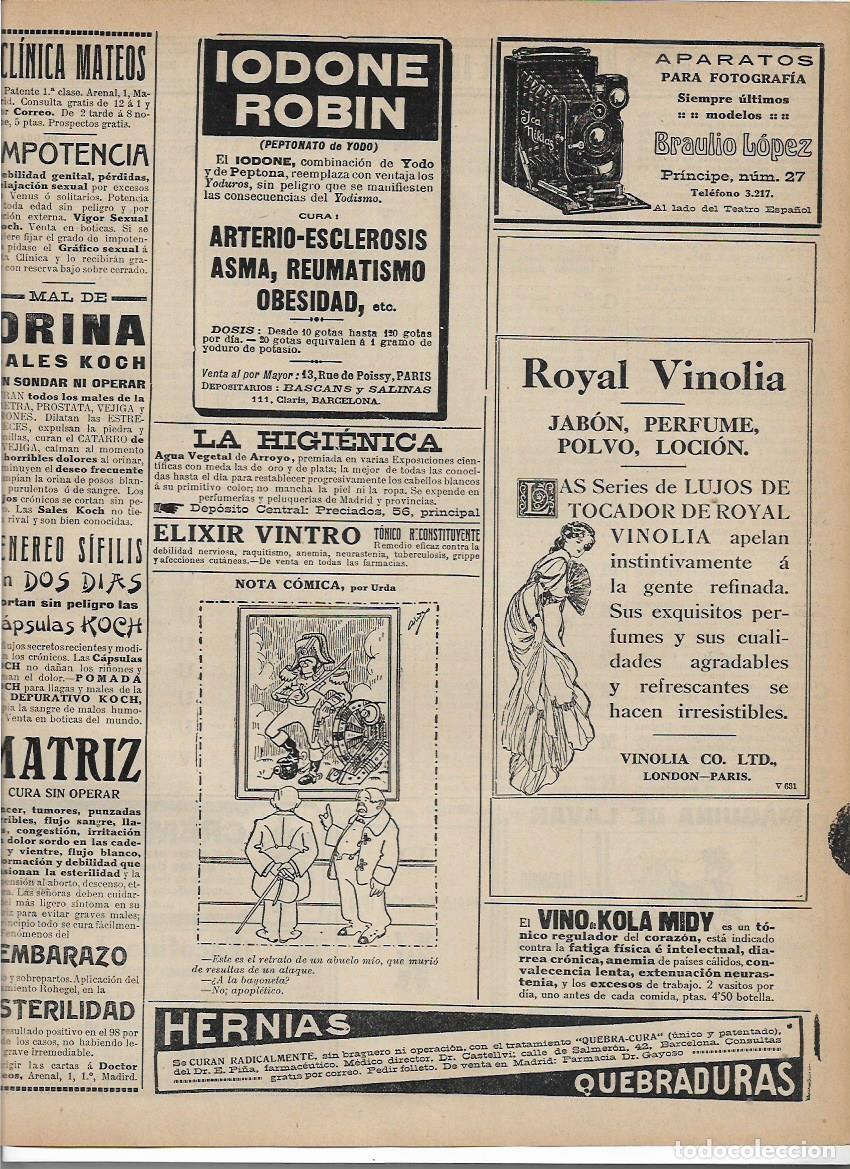 Collectionnisme: A&Ntilde;O 1913 RECORTE PRENSA PUBLICIDAD ROYAL VINOLIA JABON PERFUME POLVO LOCION