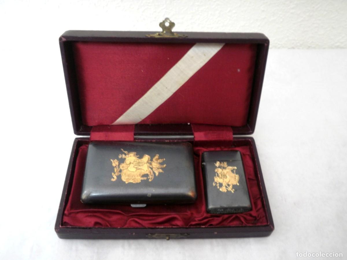 Coleccionismo: Estuche de tabaco de piel - Foto 1