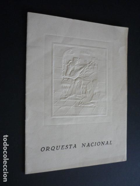 Coleccionismo: ORQUESTA NACIONAL PROGRAMA CONCIERTO MARIA ROSSI 1958