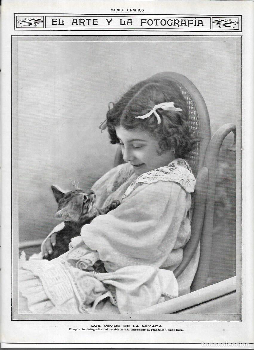 Coleccionismo: A&Ntilde;O 1913 RECORTE PRENSA FOTOGRAFIA ARTISTICA FRANCISCO GOMEZ DURAN FOTOGRAFO VALENCIANO MIMOS