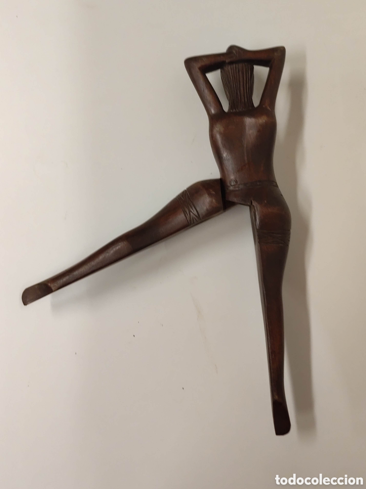 Coleccionismo: Cascanueces er&oacute;tico madera - Foto 4