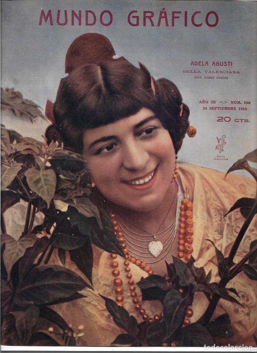 Coleccionismo: A&Ntilde;O 1913 RECORTE PRENSA ADELA AGUSTI ARTISTA VALENCIANA FOTOGRAFIA GOMEZ DURAN