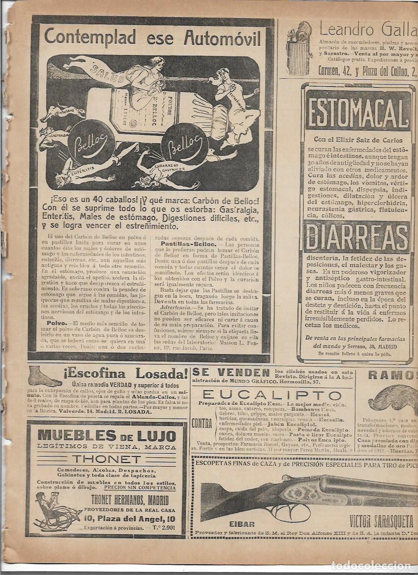 Collectionnisme: A&Ntilde;O 1913 RECORTE PRENSA PUBLICIDAD PASTILLAS BELLOC ESTRE&Ntilde;IMIENTO GASTROENTERITIS FARMACIA