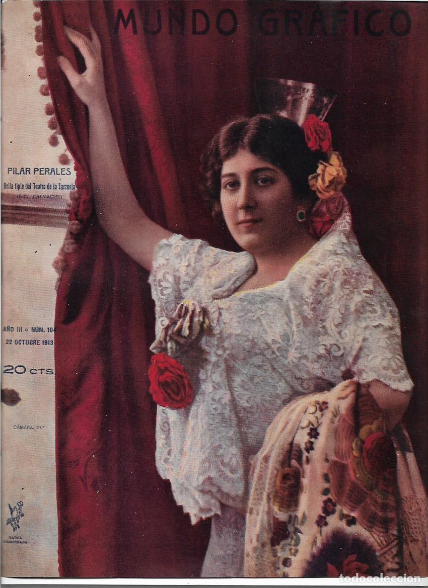 Coleccionismo: A&Ntilde;O 1913 RECORTE PRENSA PILAR PERALES ARTISTA TIPLE TEATRO DE LA ZARZUELA FOTOGRAFIA CALVACHE