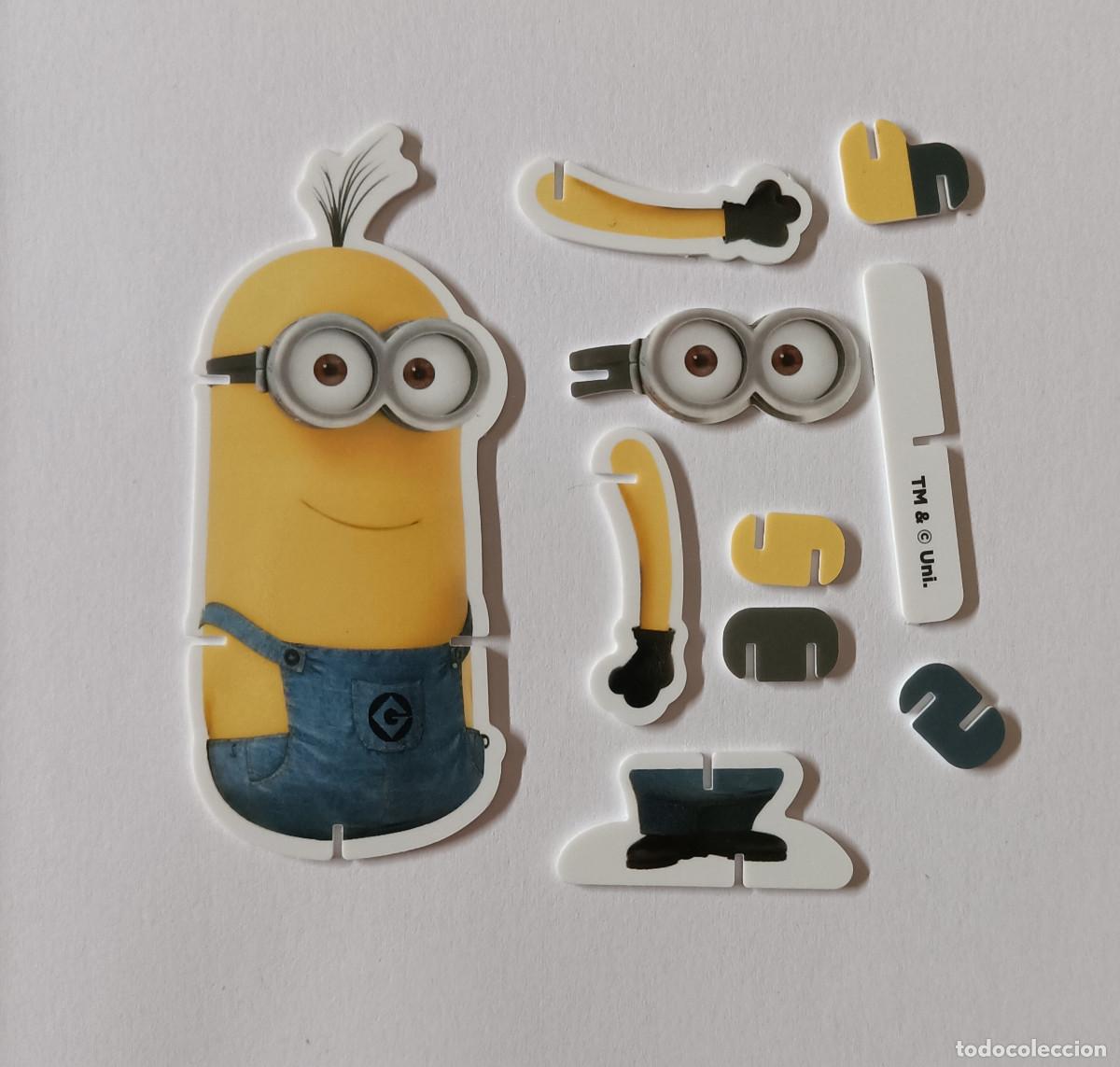 Coleccionismo: PHOSKITOS MINIONS 2017 GRU VILLANO MINION figura mONTABLE troquelado 3d mu&ntilde;eco plano