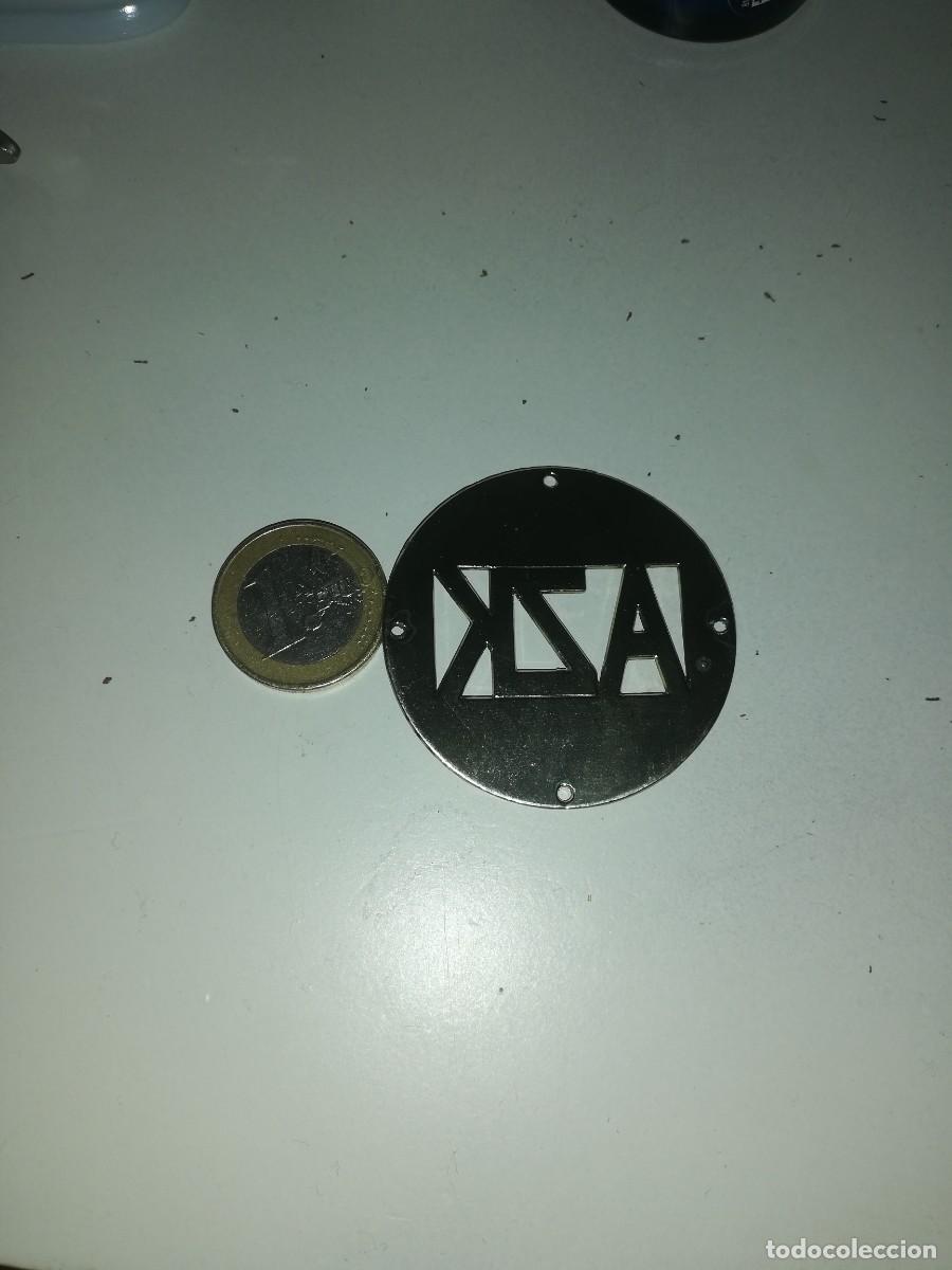 Coleccionismo: Placa de metal de azk - Foto 2