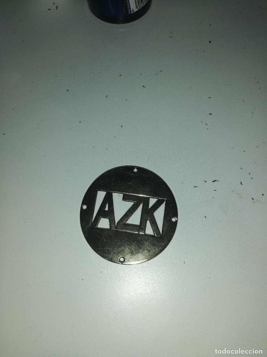 Coleccionismo: Placa de metal de azk - Foto 3