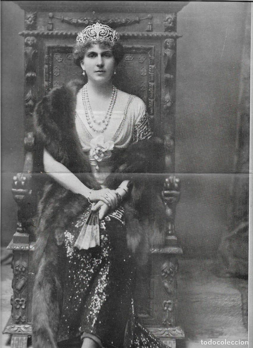 Collecting paper: A&Ntilde;O 1913 RECORTE PRENSA RETRATO DE LA REINA DO&Ntilde;A VICTORIA POR EL ARTISTA FRANZEN