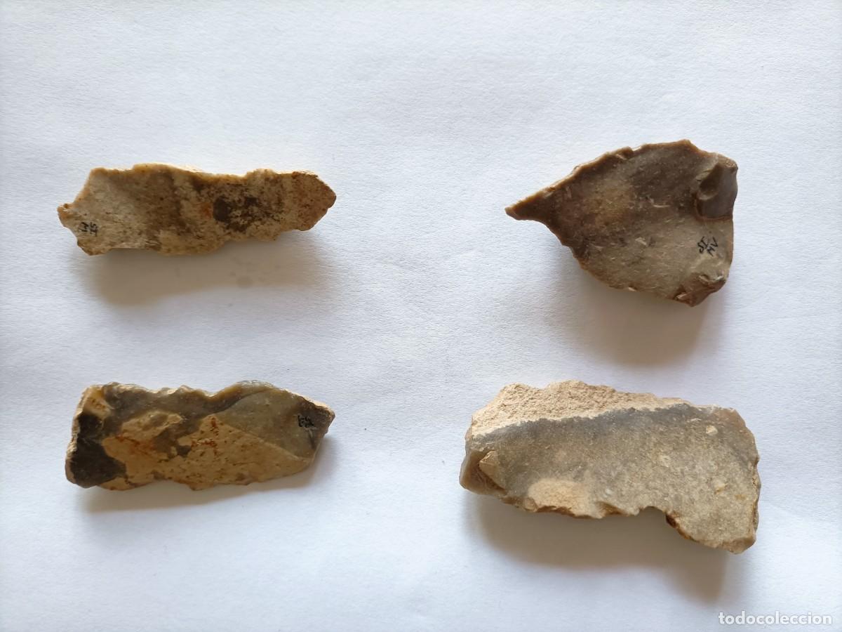 Coleccionismo: musteriense Pedernal 4 Herramientas (Lote 36/9)