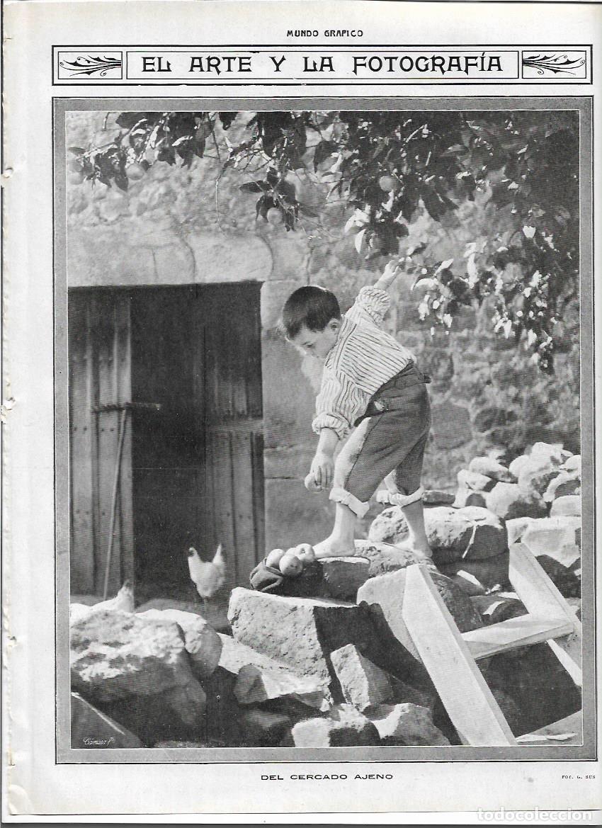 Coleccionismo: A&Ntilde;O 1913 RECORTE PRENSA FOTOGRAFIA ARTISTICA DEL CERCADO AJENO NI&Ntilde;O FOTO G SUS VIVES