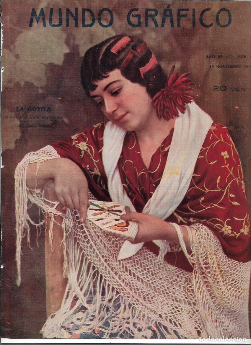 Coleccionismo: A&Ntilde;O 1913 RECORTE PRENSA LA GOYITA ARTISTA ESPA&Ntilde;OLA FOTOGRAFIA GOMEZ DURAN