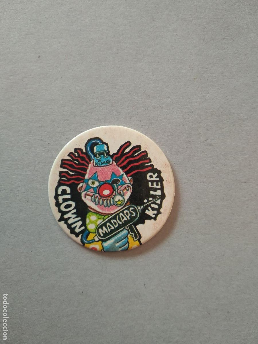 Sammeln: 16 CLOWN KILLER TAZO 1 PUNTO COLECCI&Oacute;N MAD CAPS A&Ntilde;OS 90