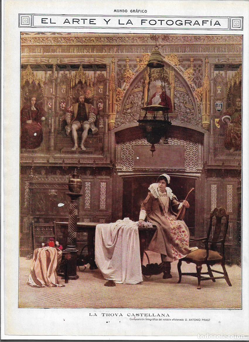 Collezionismo: A&Ntilde;O 1913 RECORTE PRENSA FOTOGRAFIA ARTISTICA ARTE LA TROYA CASTELLANA FOTO ANTONIO PRAST