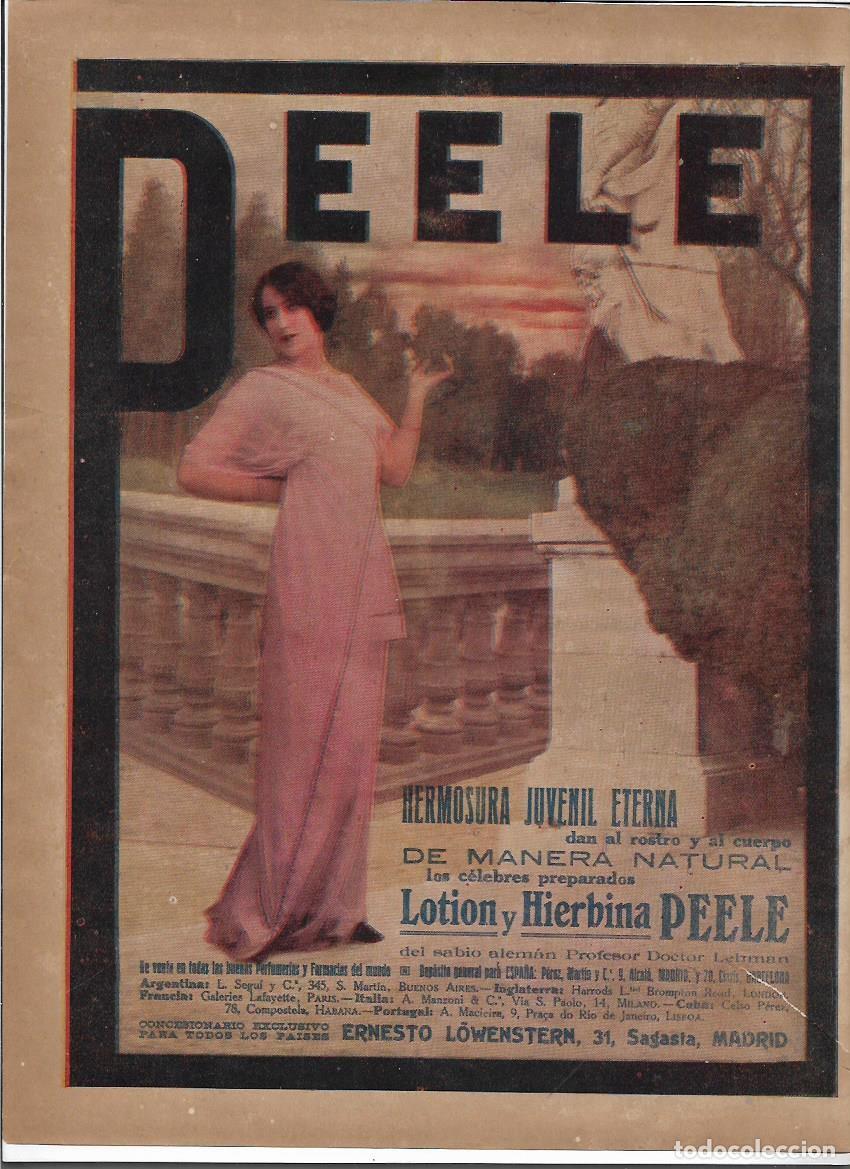 Collezionismo: A&Ntilde;O 1913 RECORTE PRENSA PUBLICIDAD PEELE BELLEZA COSMETICA LOTION HIERBINA