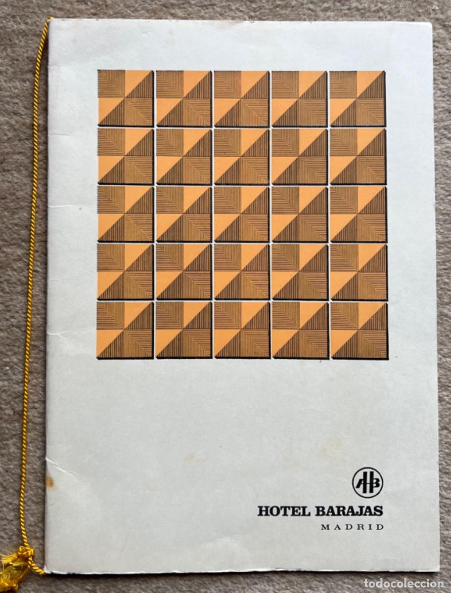 Coleccionismo: Men&uacute; Banquete de Boda - Hotel Barajas - Madrid - A&ntilde;o 1975
