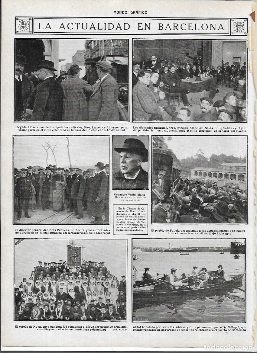 Colecionismo: A&Ntilde;O 1913 RECORTE PRENSA IGUALADA BENDICION BANDERA DEL ORFEON DE NOYA CORO ORFEO NOIA