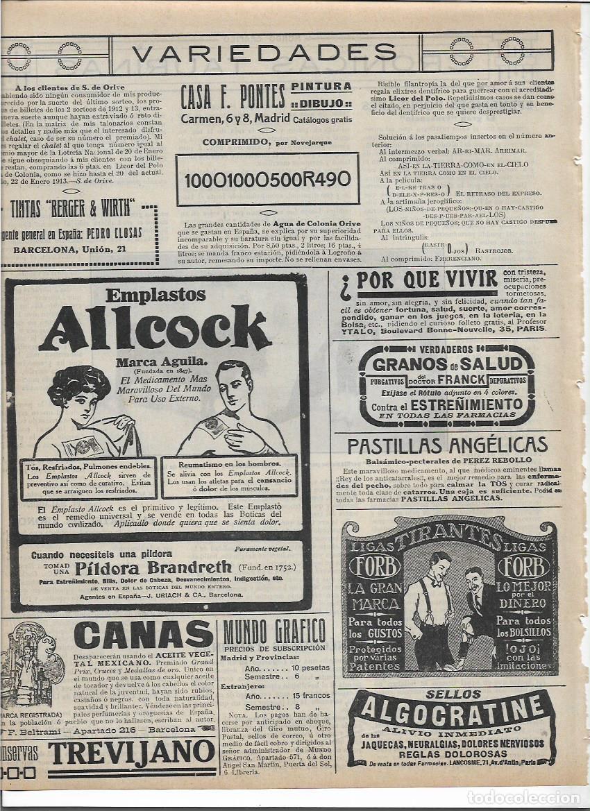 Coleccionismo: A&Ntilde;O 1913 RECORTE PRENSA PUBLICIDAD TIRANTES LIGAS FORB MODA HOMBRE CABALLERO