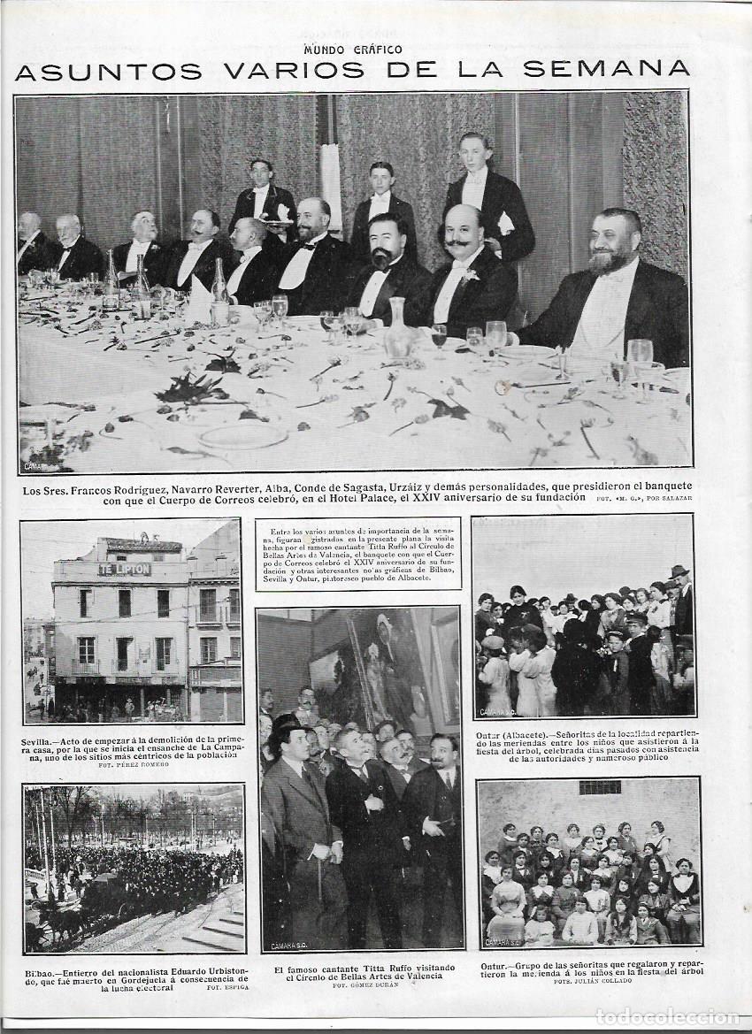Coleccionismo: A&Ntilde;O 1913 RECORTE PRENSA BILBAO ENTIERRO NACIONALISTA EDUARDO URBISTONDO MUERTO EN GORDEJUELA