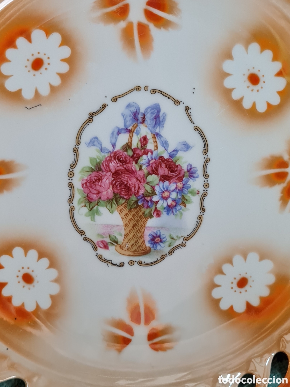 Coleccionismo: Gran plato antiguo calado - Foto 3