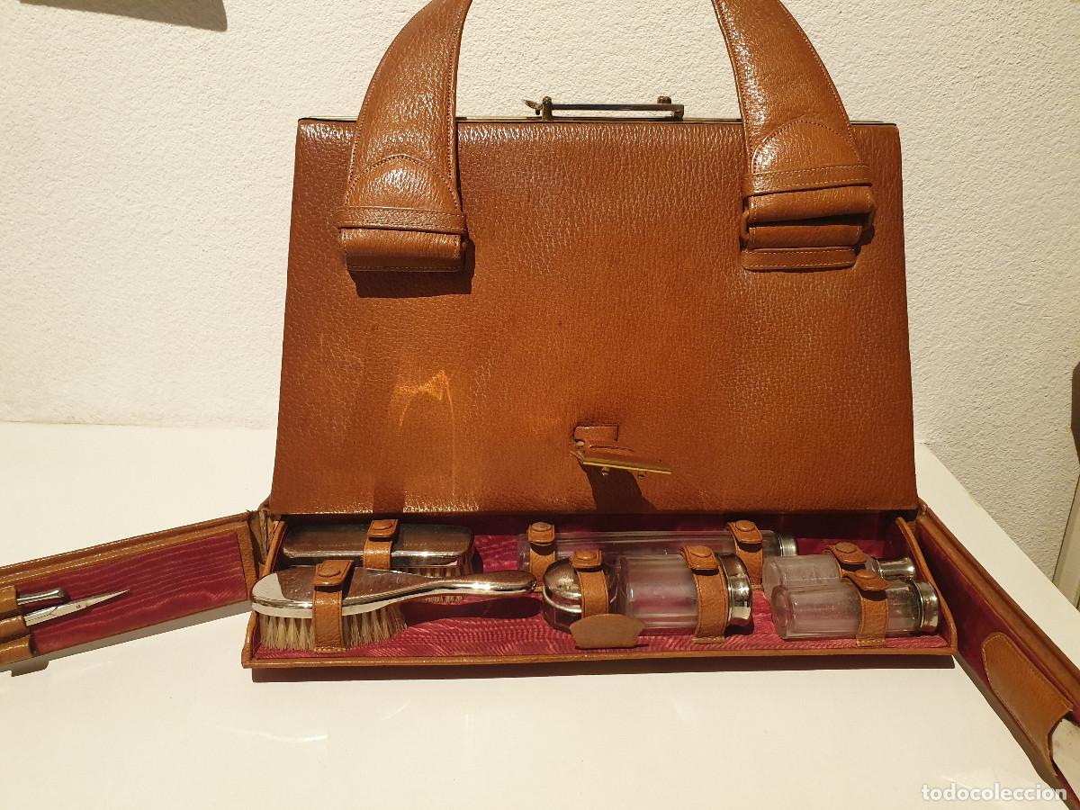 Coleccionismo: Bolso-Neceser en piel - Foto 3