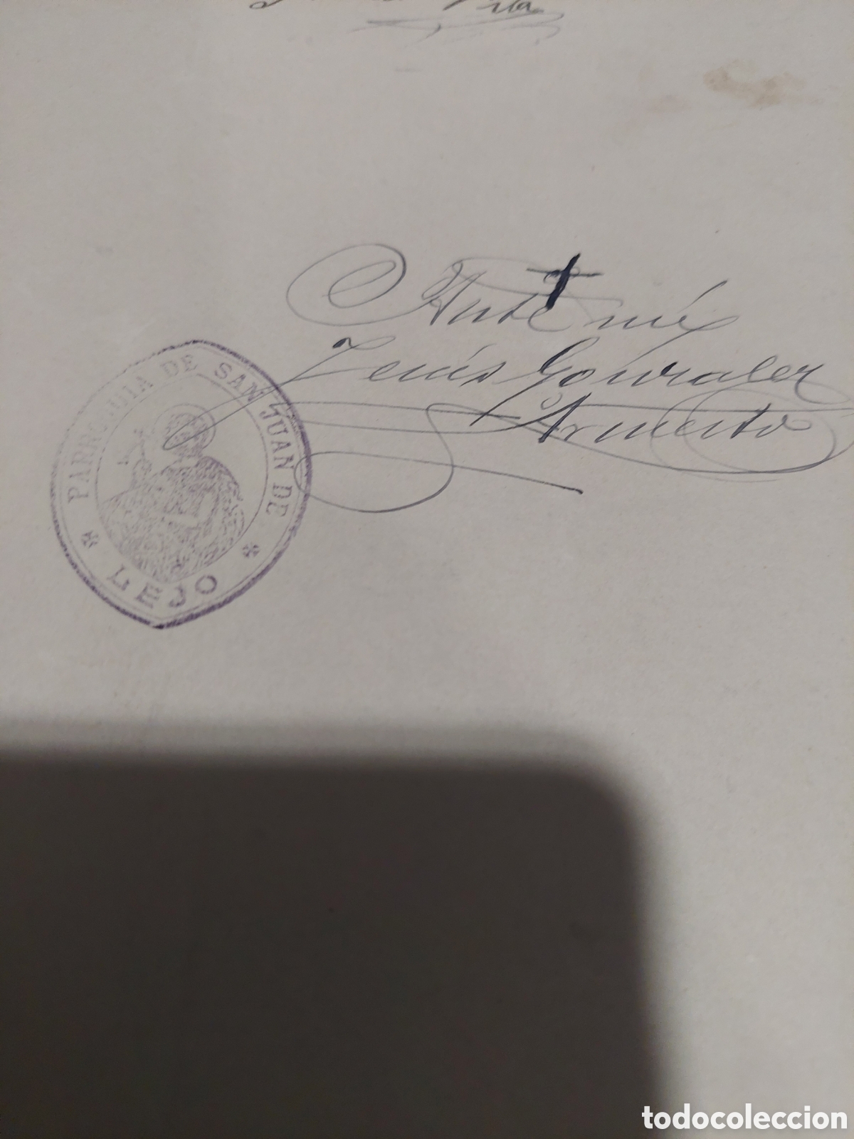 Sammelleidenschaft Papier: Lugo becerrea lejos sello parroquia San Juan de lejos