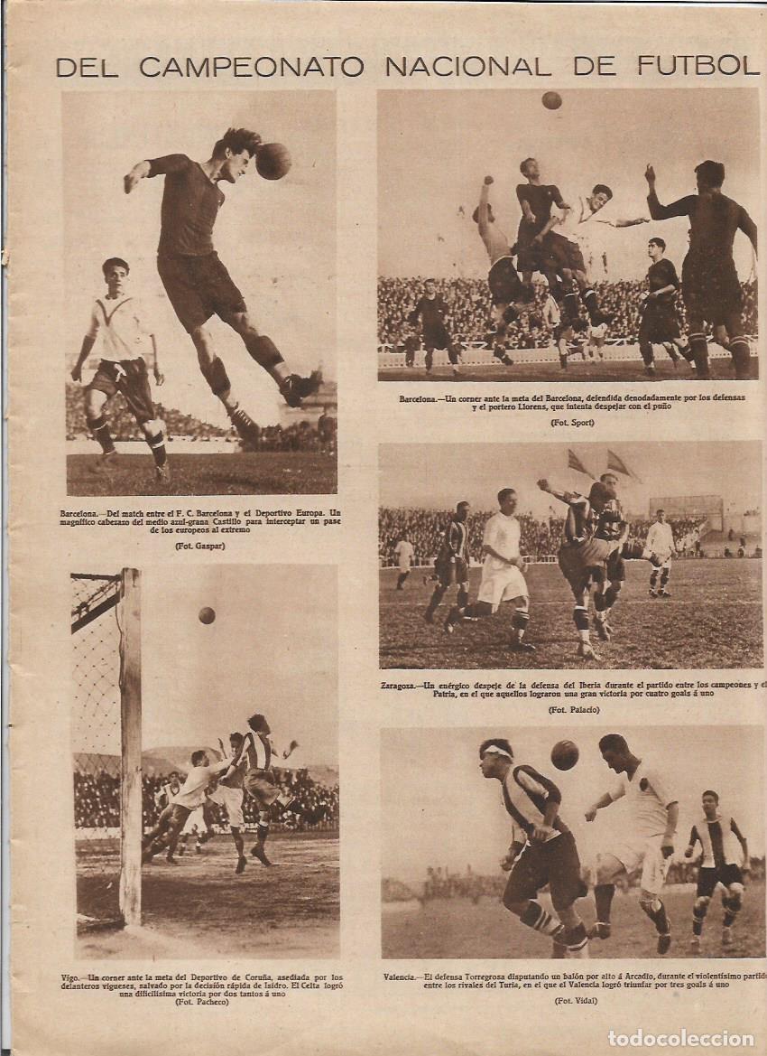 Collezionismo: A&Ntilde;O 1928 RECORTE PRENSA FUTBOL PARTIDO CELTA DE VIGO DEPORTIVO LA CORU&Ntilde;A JUGADOR ISIDRO CORNER