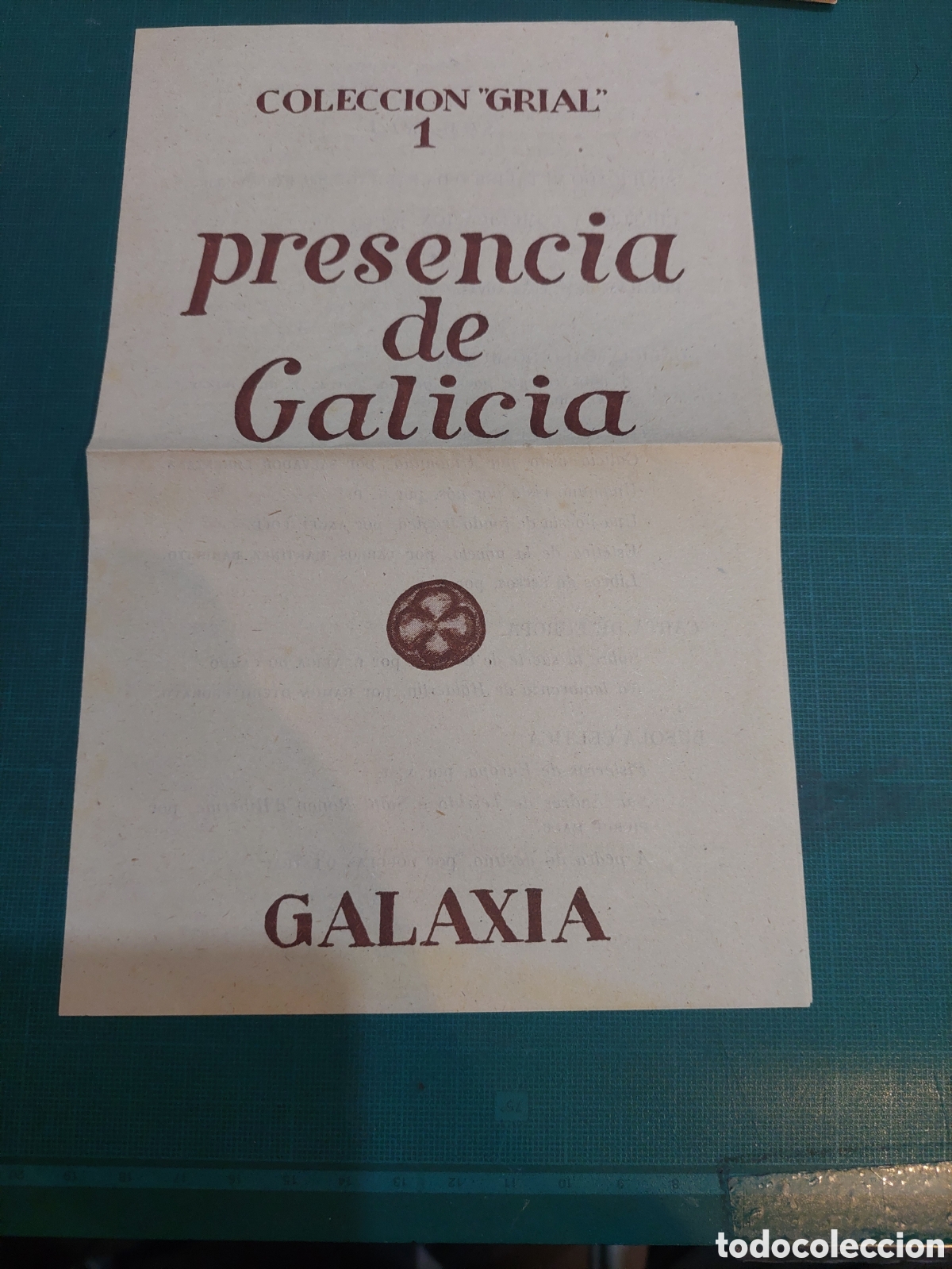 Collezionismo: Editorial galaxia impreso sumario gripal