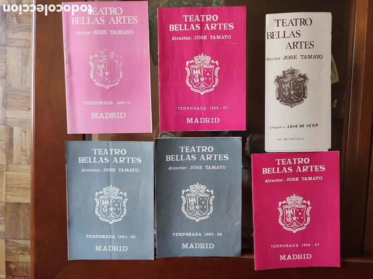 Collectionnisme: Lote Programas de Teatro Bellas Artes. Jose Tamayo.